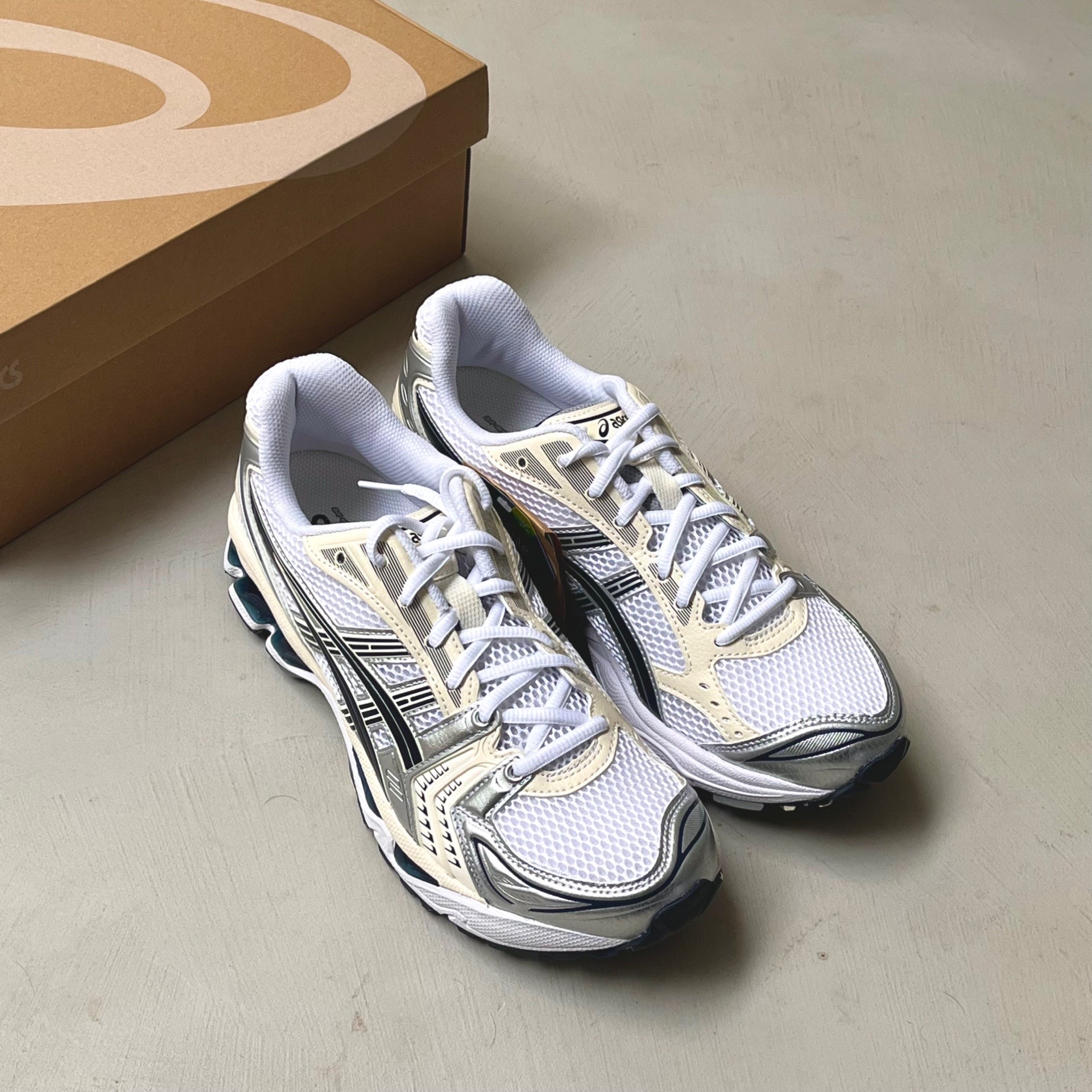 ★ASICS★(W) Asics Gel-Kayano 14 White Midnight★関税込★ Asics Gel-Kayano 14 White Midnight Women's US W 10.5 - POIZON