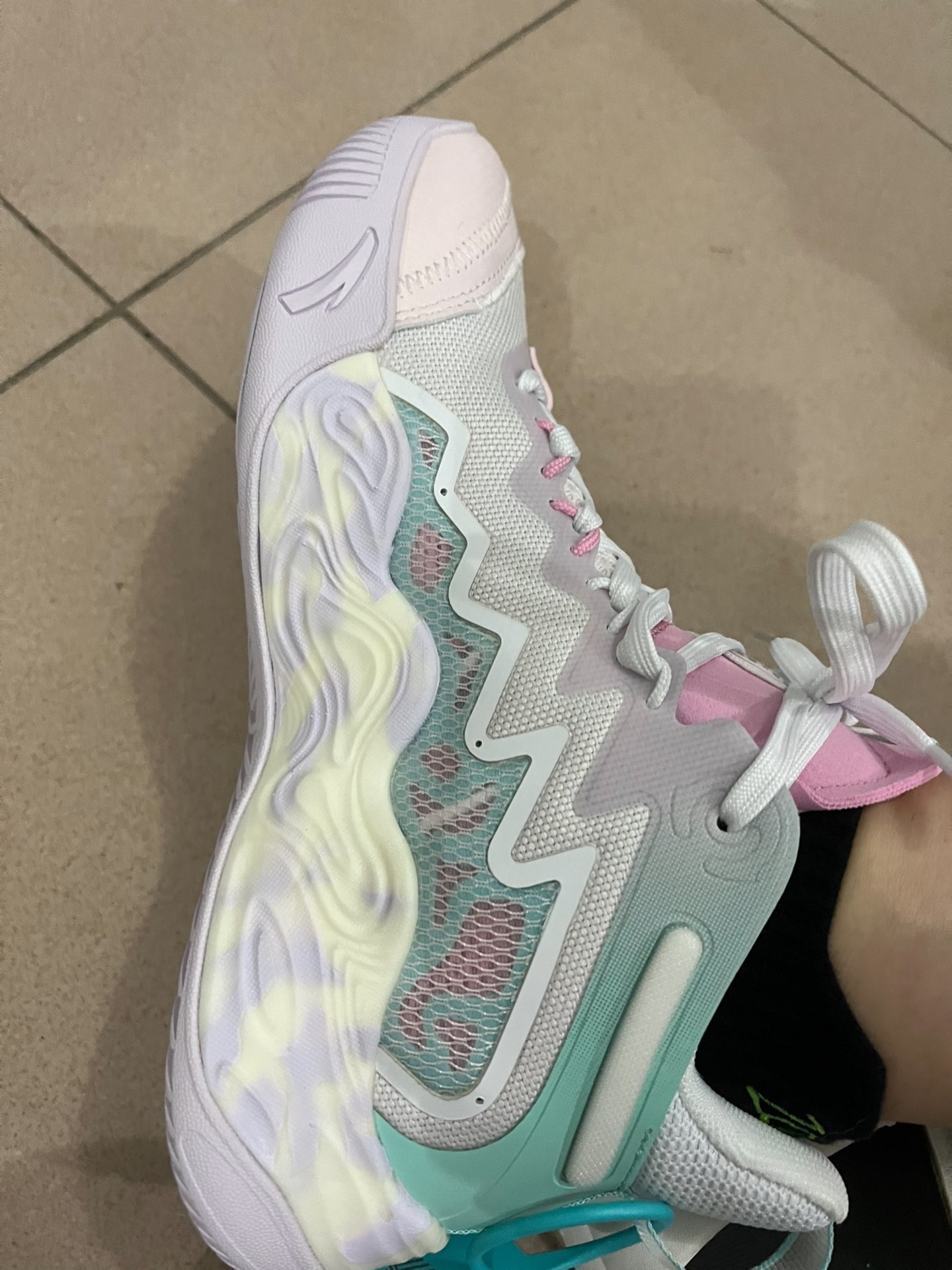 custom review-Anta Magic Cement Cushioning, Slip Resistant, And Abrasion Resistant Low Top Basketball Shoes Women's Pink