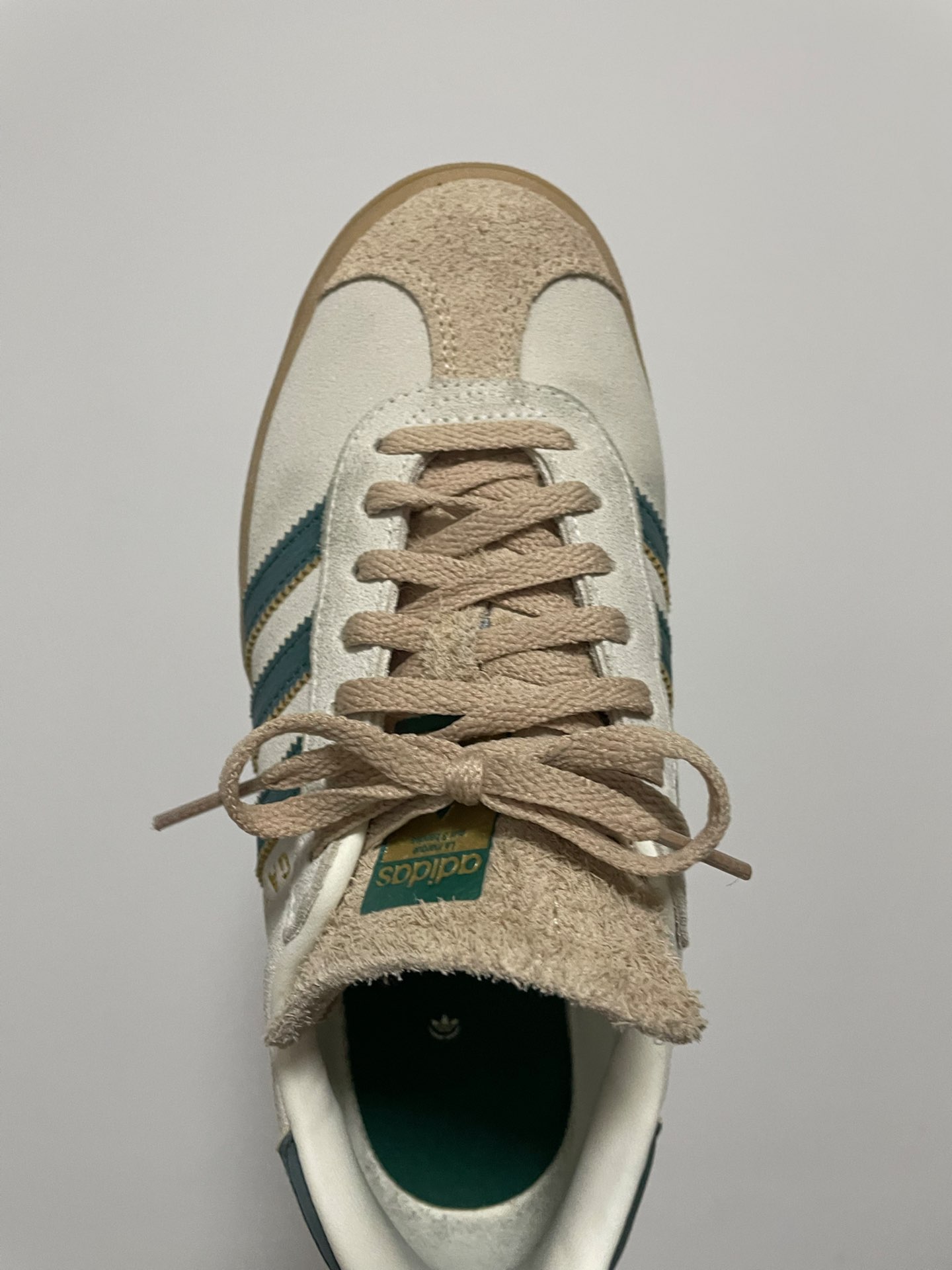 custom review-Adidas Gazelle Bold Magic Beige Collegiate Green Women's