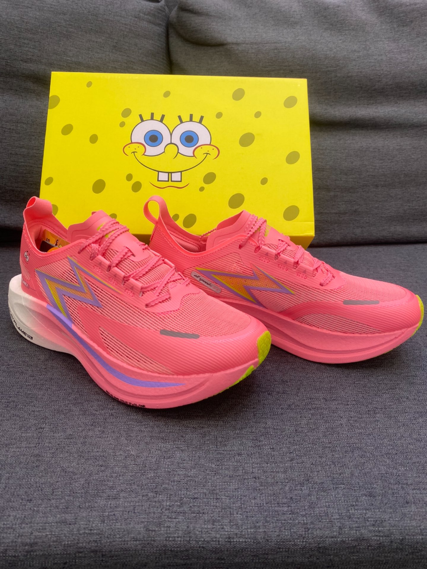 361海绵宝宝联名飞燃2.5马拉松跑鞋全掌碳板pb专业竞速跑步鞋男款