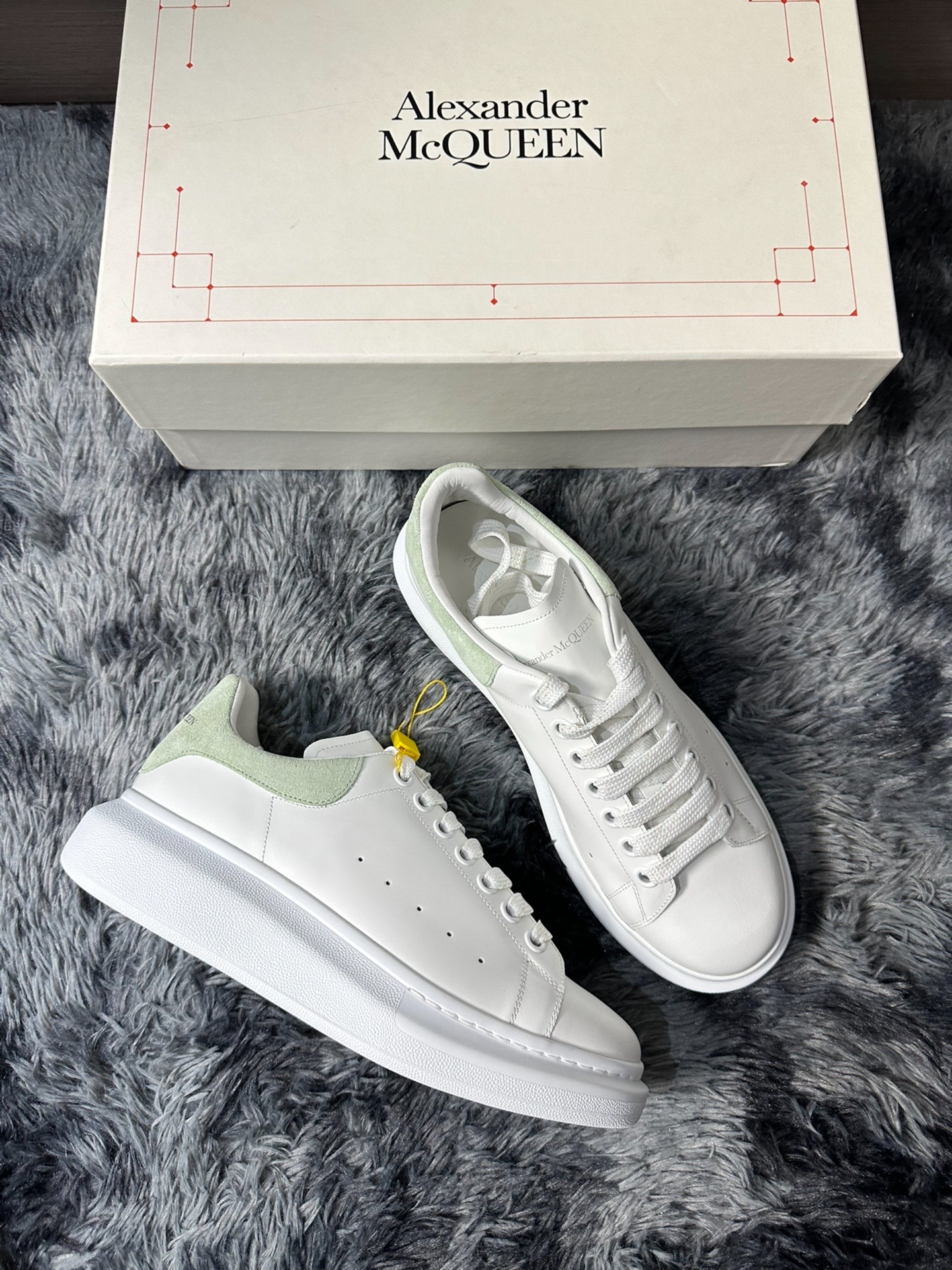 麦昆绿尾小白鞋也好看