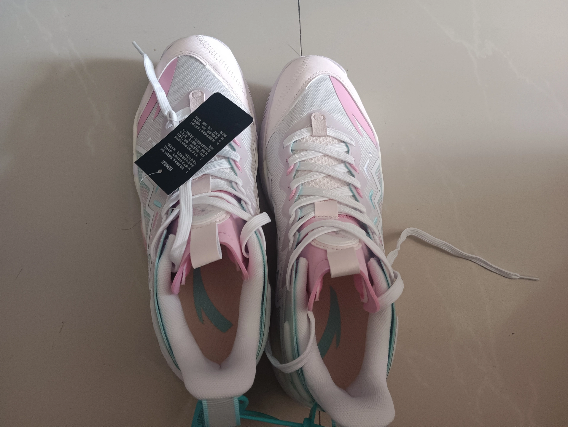 custom review-ANTA Magic Cement Bubble Outfield Basketball Shoes 'White Pink'