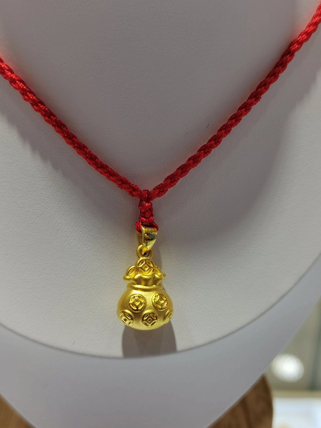 3d足金吊坠项绳,上身效果一流!#足金黄金 #足金材质