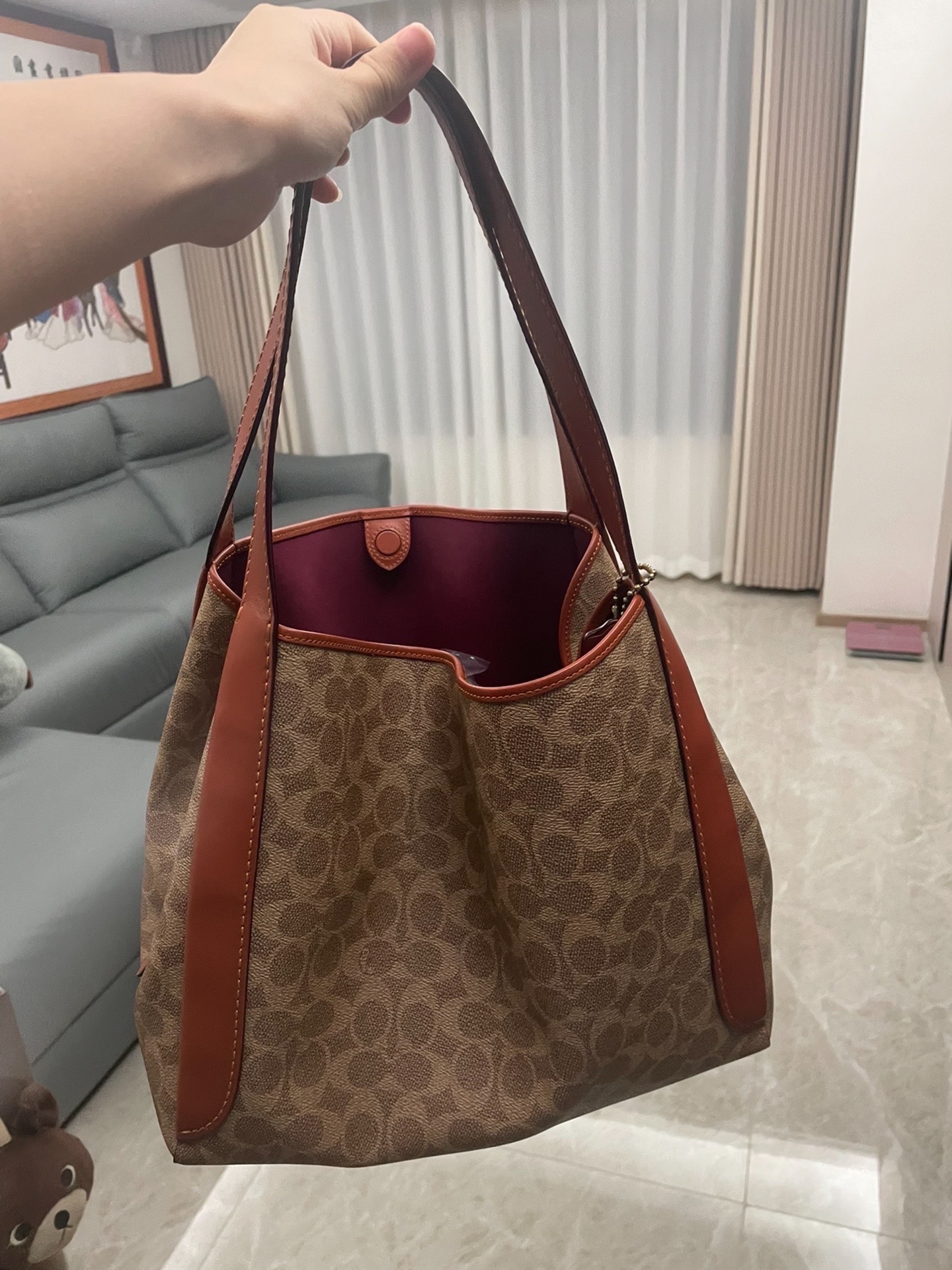 coach 菜篮包 lv同款