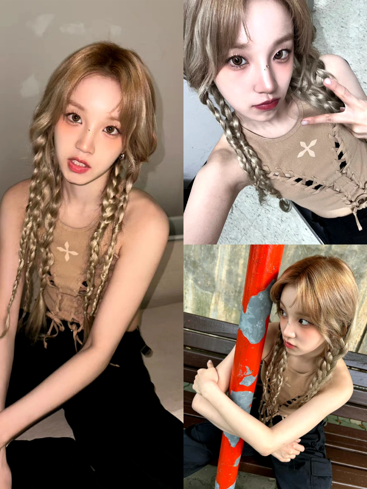 宋雨琦下班自拍,双麻花辫简直封神!