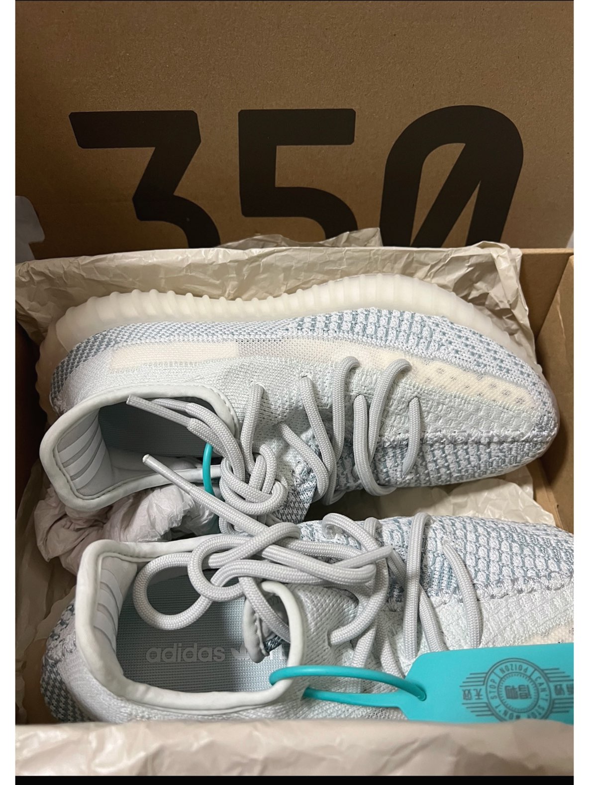 超级高级的配色 椰子350冰蓝!