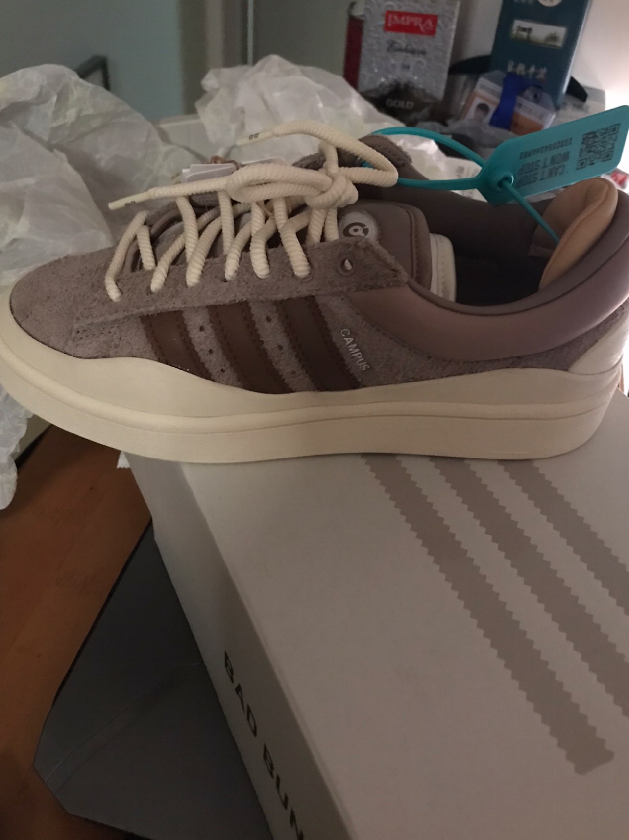 custom review-Adidas Originals Campus Light Bad Bunny Chalky Brown