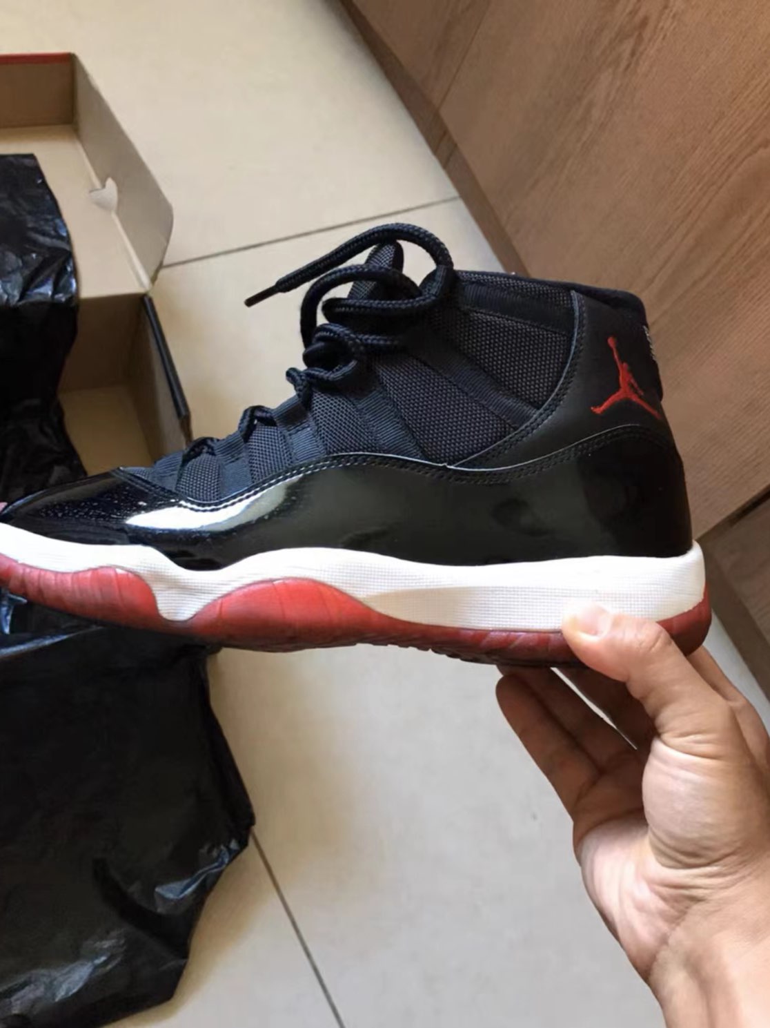 custom review-Air Jordan 11 Retro 'Bred' 2019