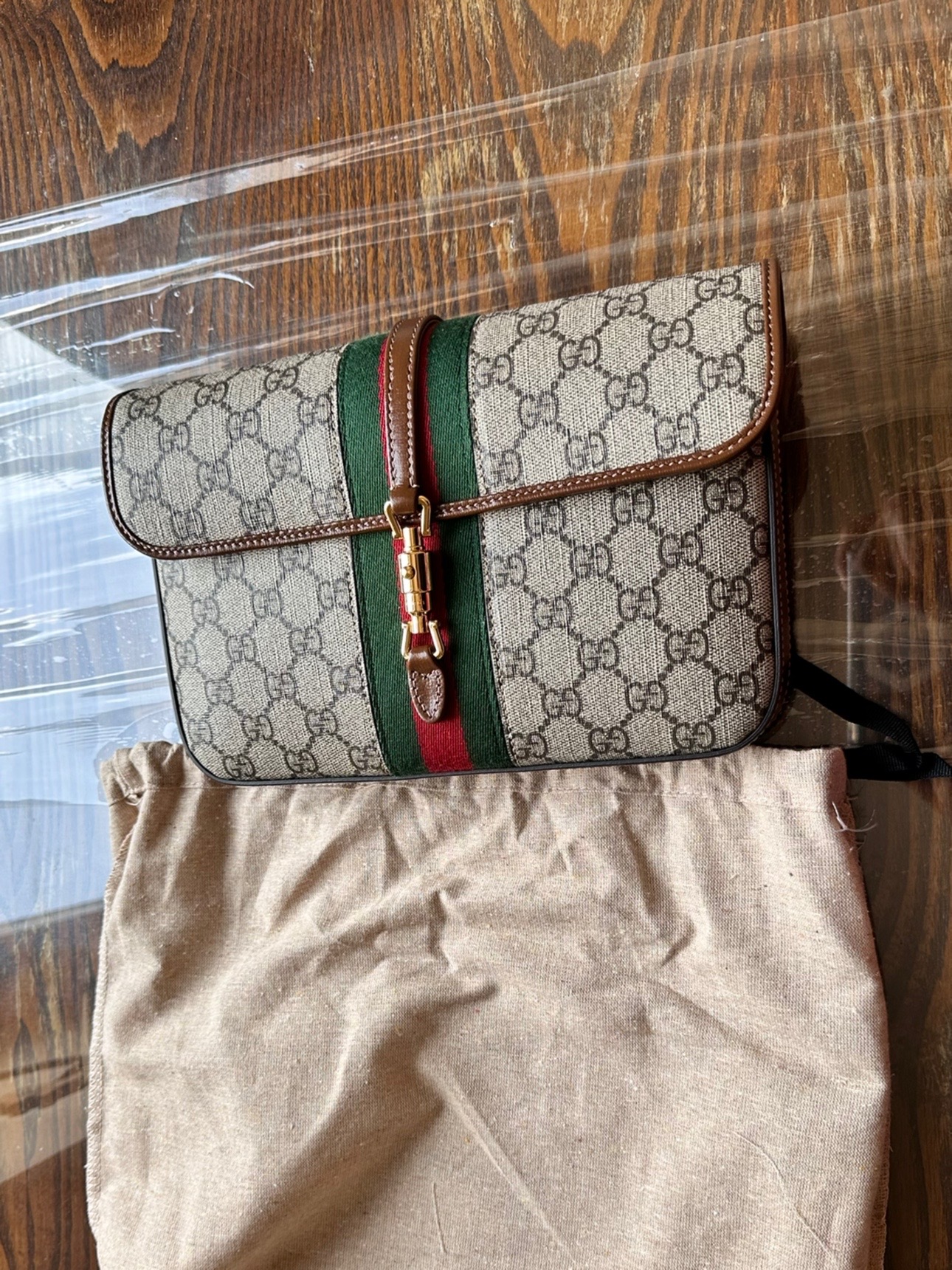 gucci 1961 老花腰包