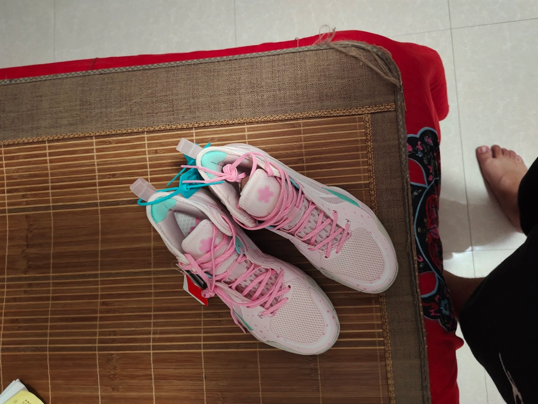 custom review-LINING SONIC 10 Баскетбольные кроссовки MID Топ Розовая примула Мужской