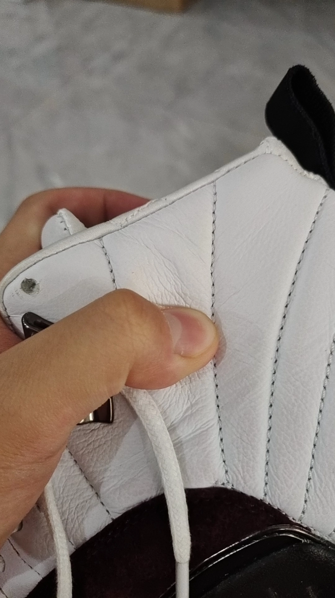 custom review-A MA MANIÉRE X JORDAN Air Jordan 12 'Белый' Высокий Топ Винтажные Баскетбольные Кроссовки Женские Белый Бургунди