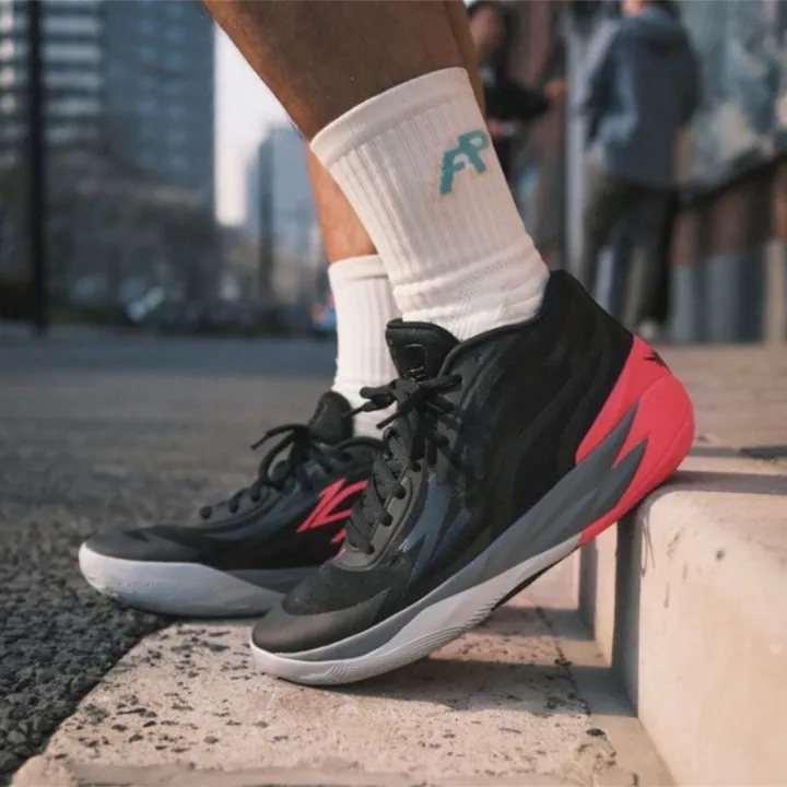 Puma LaMelo Ball MB.02 Puma Black Sunset Glow Men's US M 9