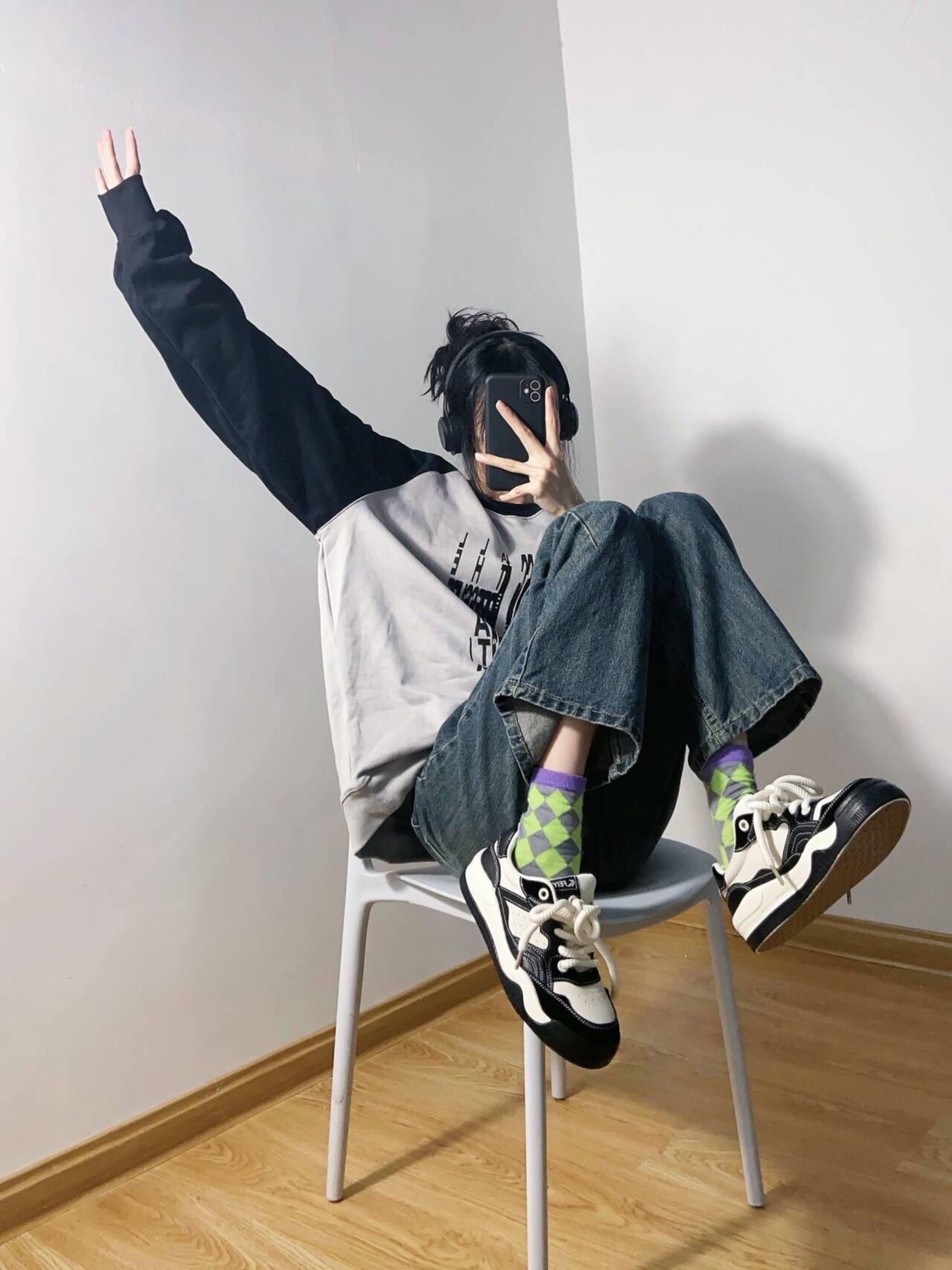 多巴胺穿搭飞跃熊猫鞋😍