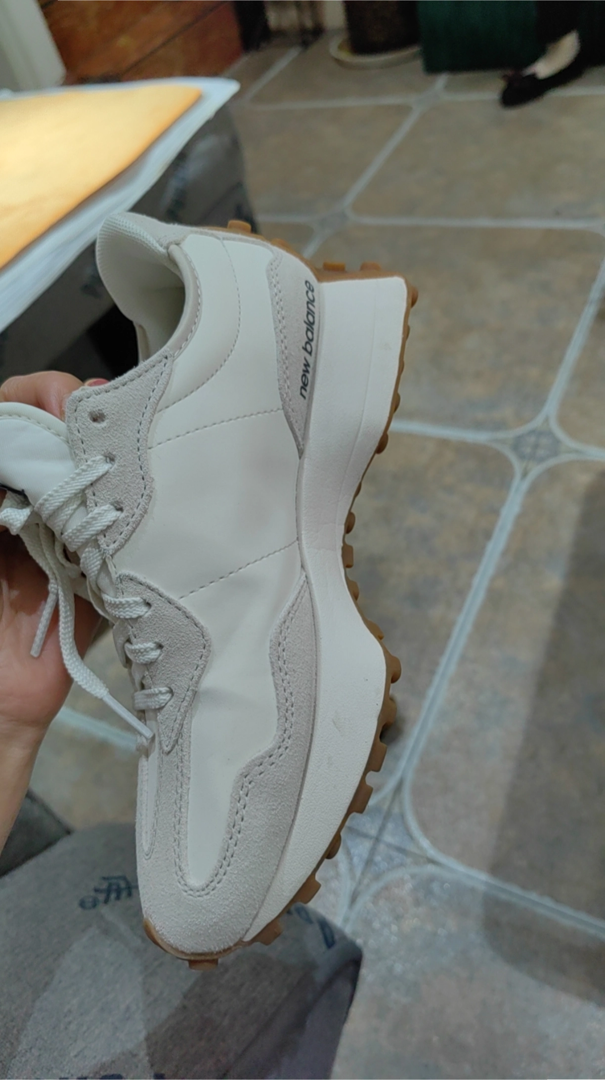 custom review-New Balance 327 Moonbeam Outerspace Women's