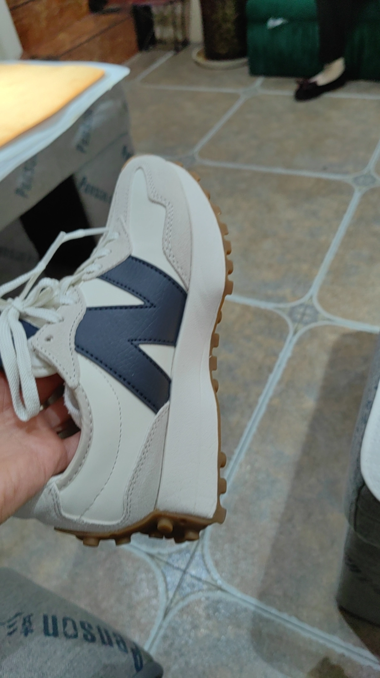 custom review-New Balance 327 Moonbeam Outerspace Women's