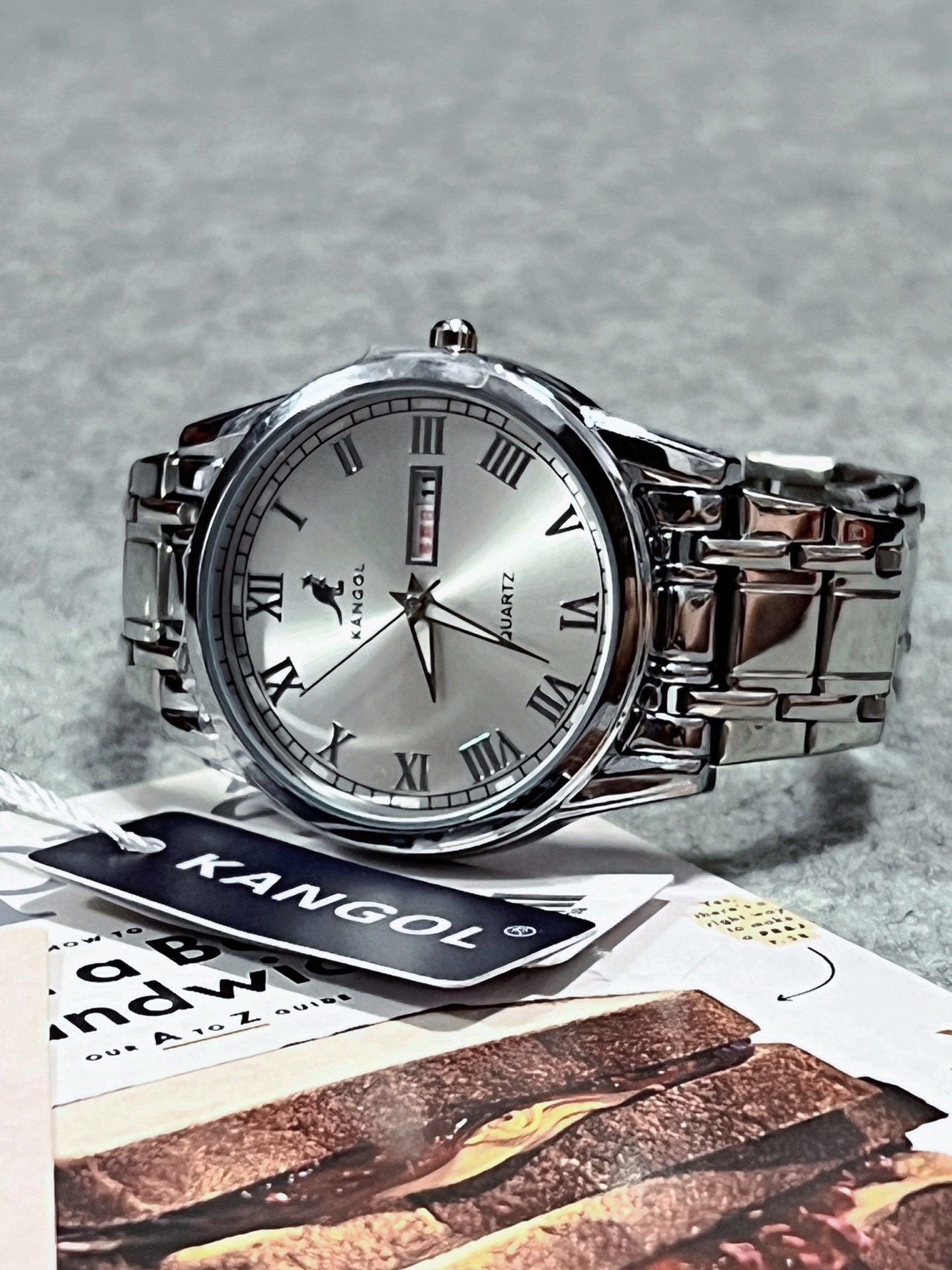 银色系kangol 袋鼠🦘手表 我真的太爱了😍