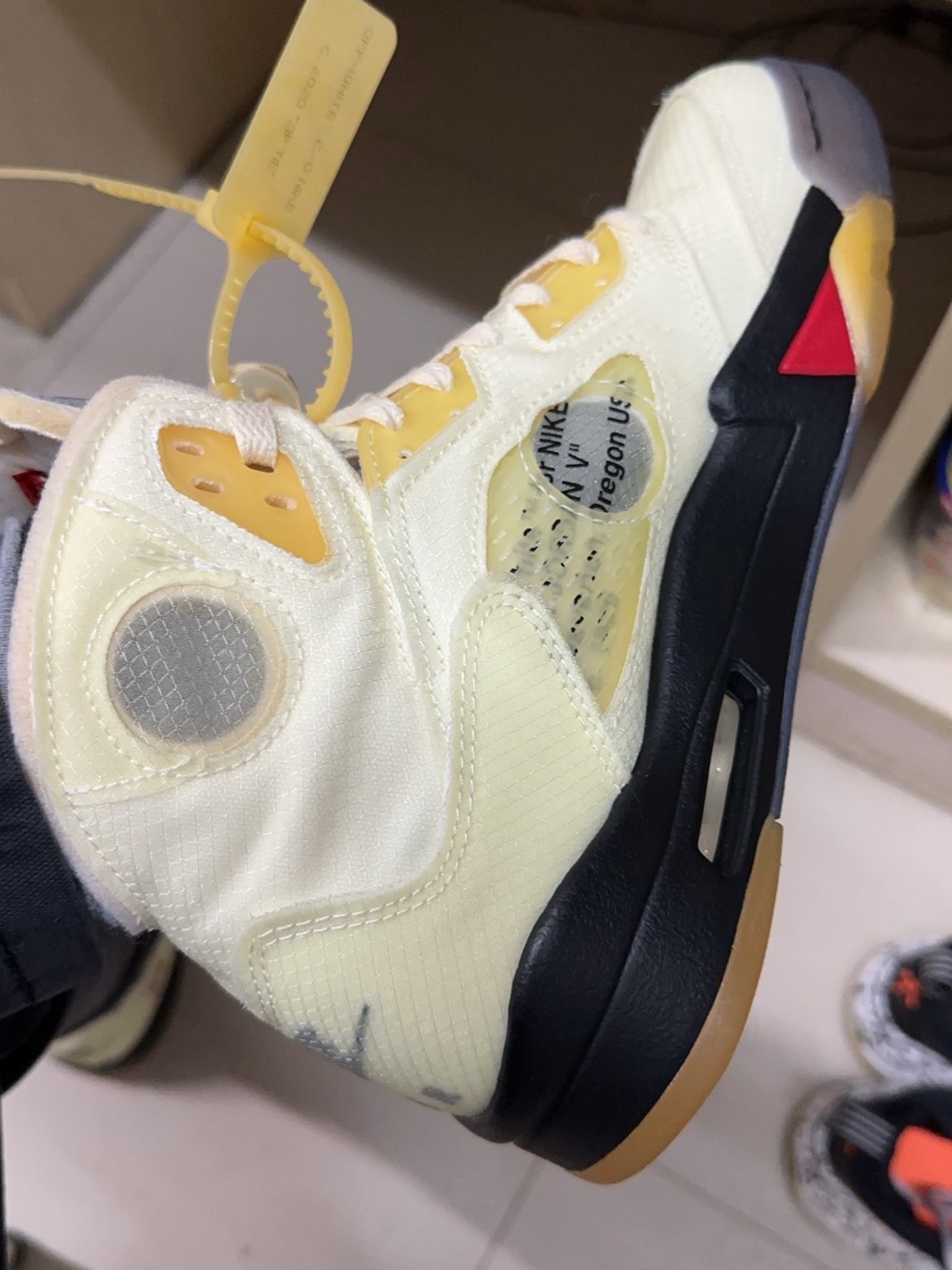 custom review-JORDAN 5 Retro Off White Sail