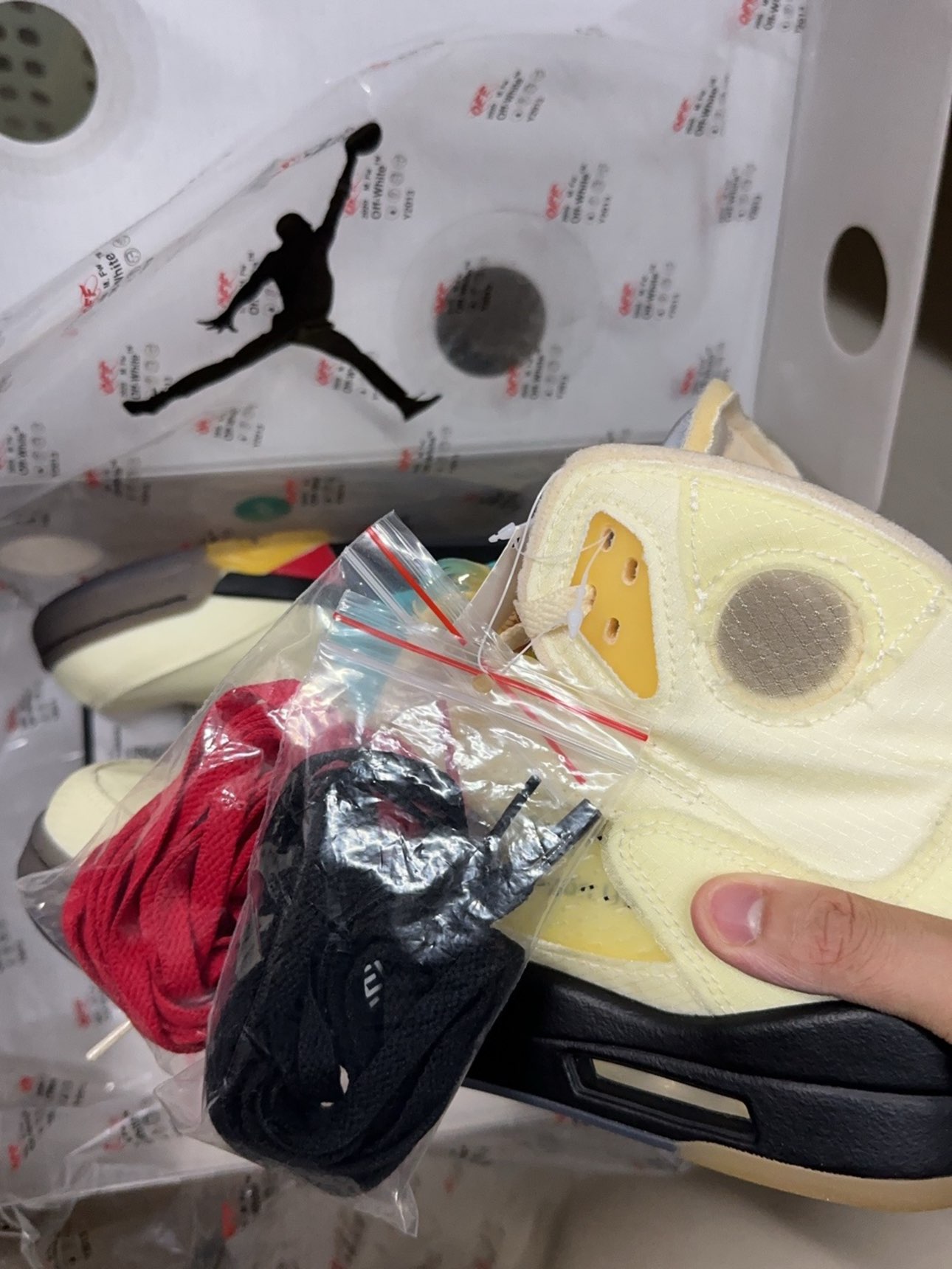 custom review-JORDAN 5 Retro Off White Sail