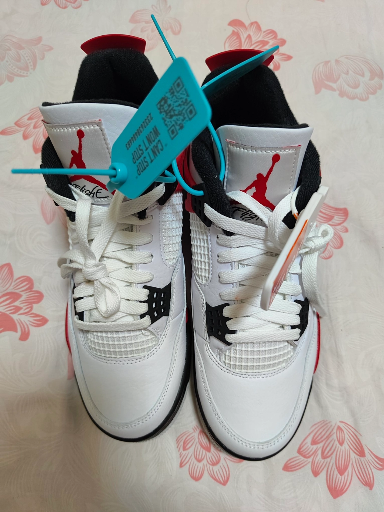 custom review-JORDAN 4 Retro Red Cement