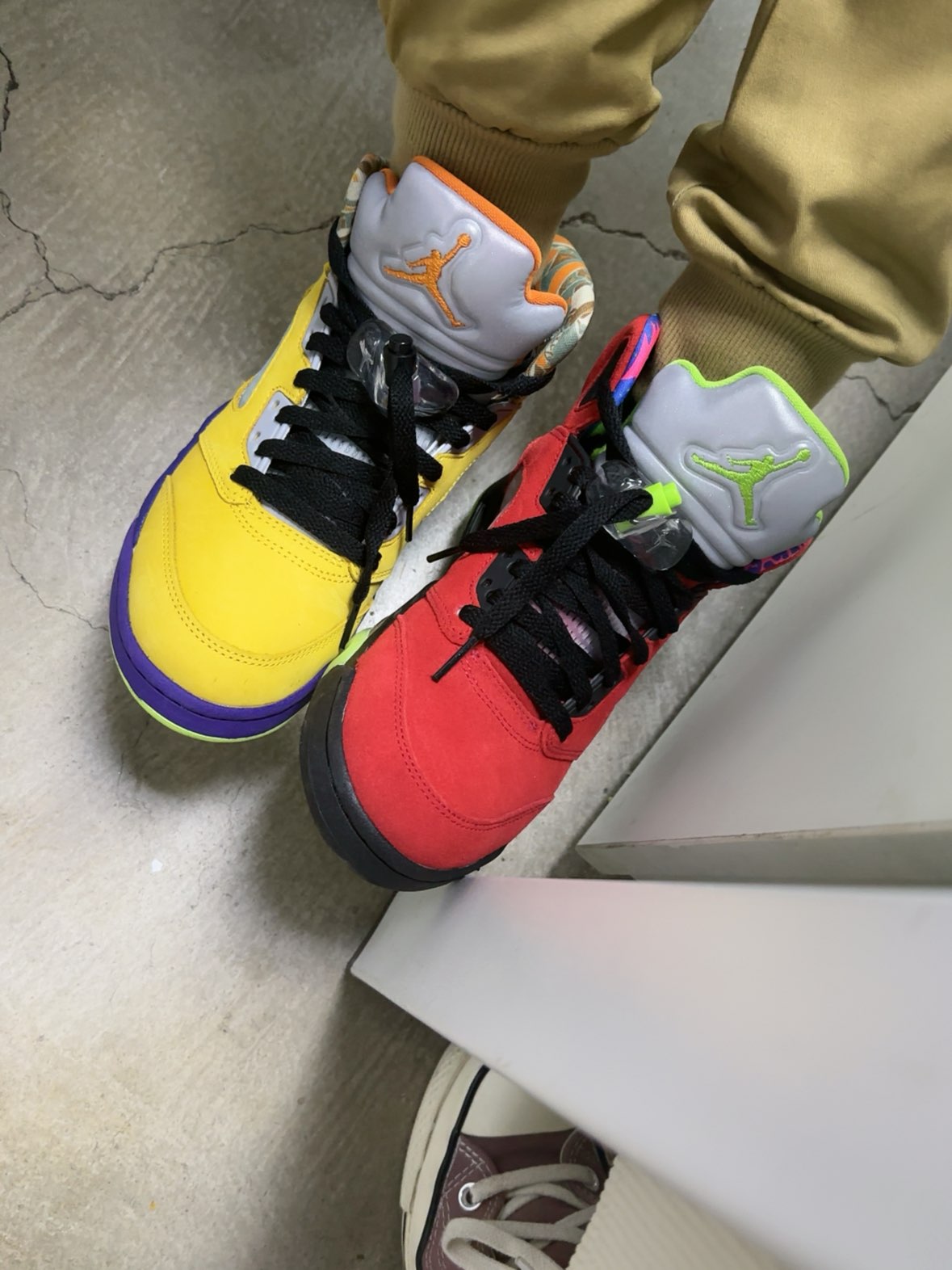 custom review-JORDAN Air Джордан 5 Винтажные Баскетбольные Кроссовки Высокие Унисекс