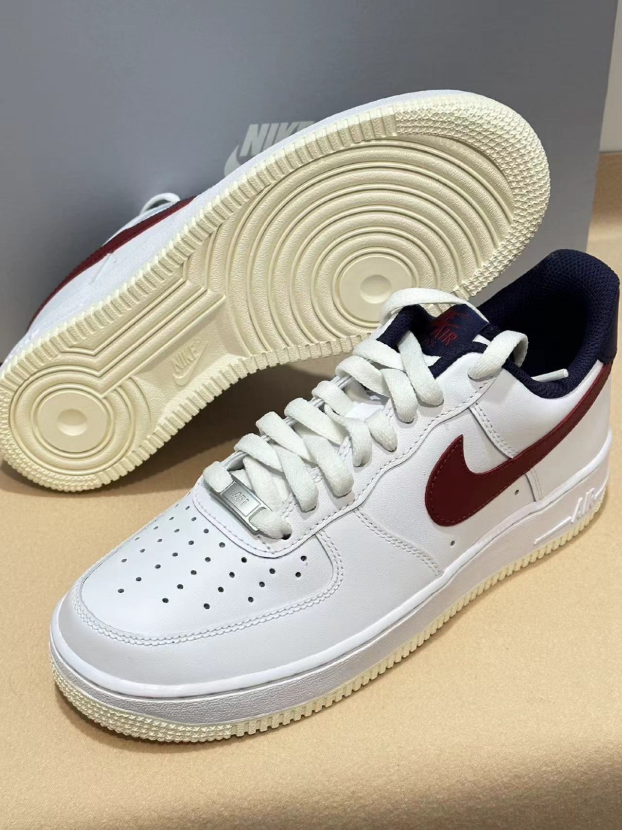 nike af1  low"from nike to you"红蓝鸳鸯双勾板鞋