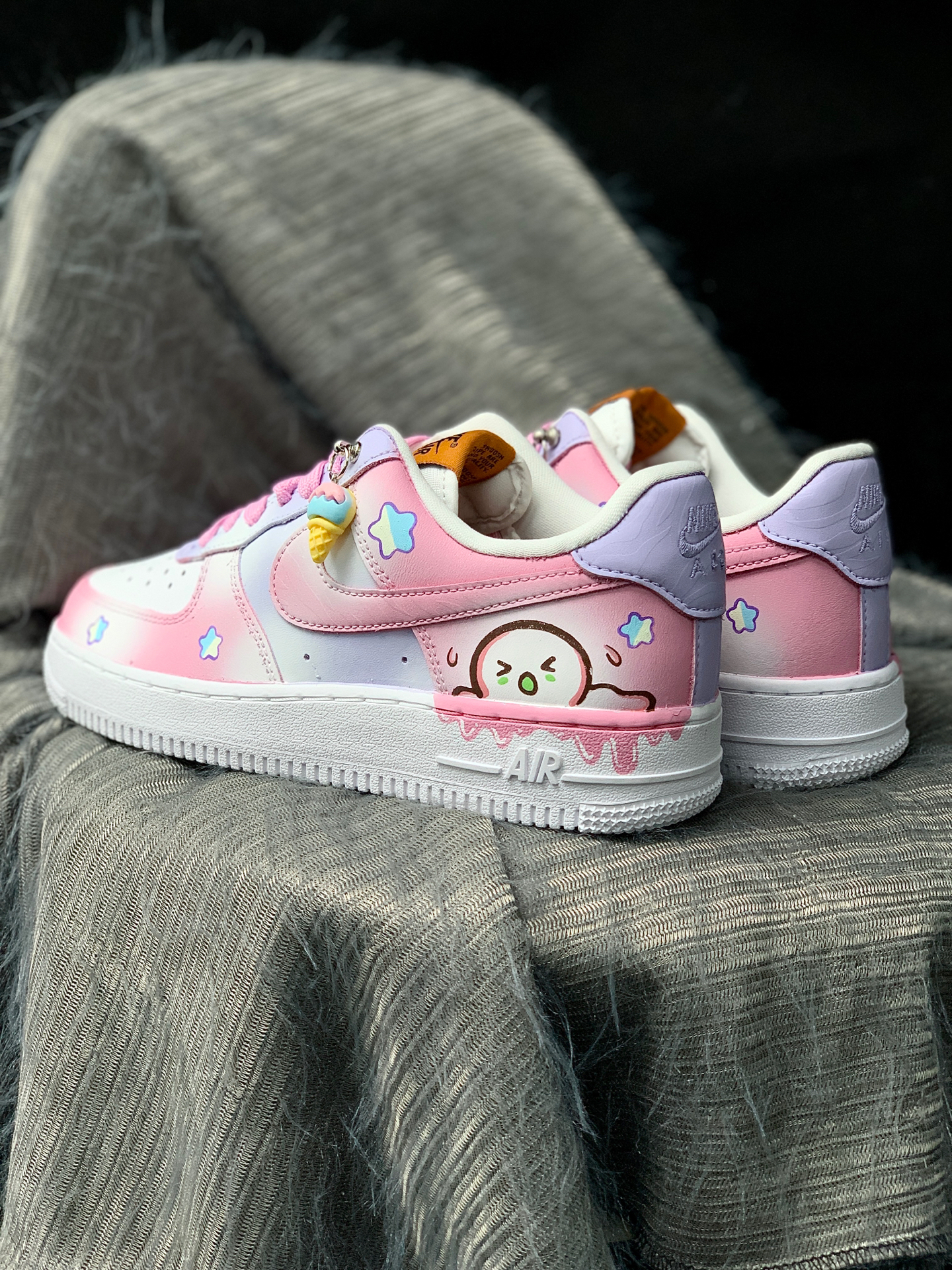 好鞋分享-限定nike air force 1 low 草莓香芋冰淇淋鞋子