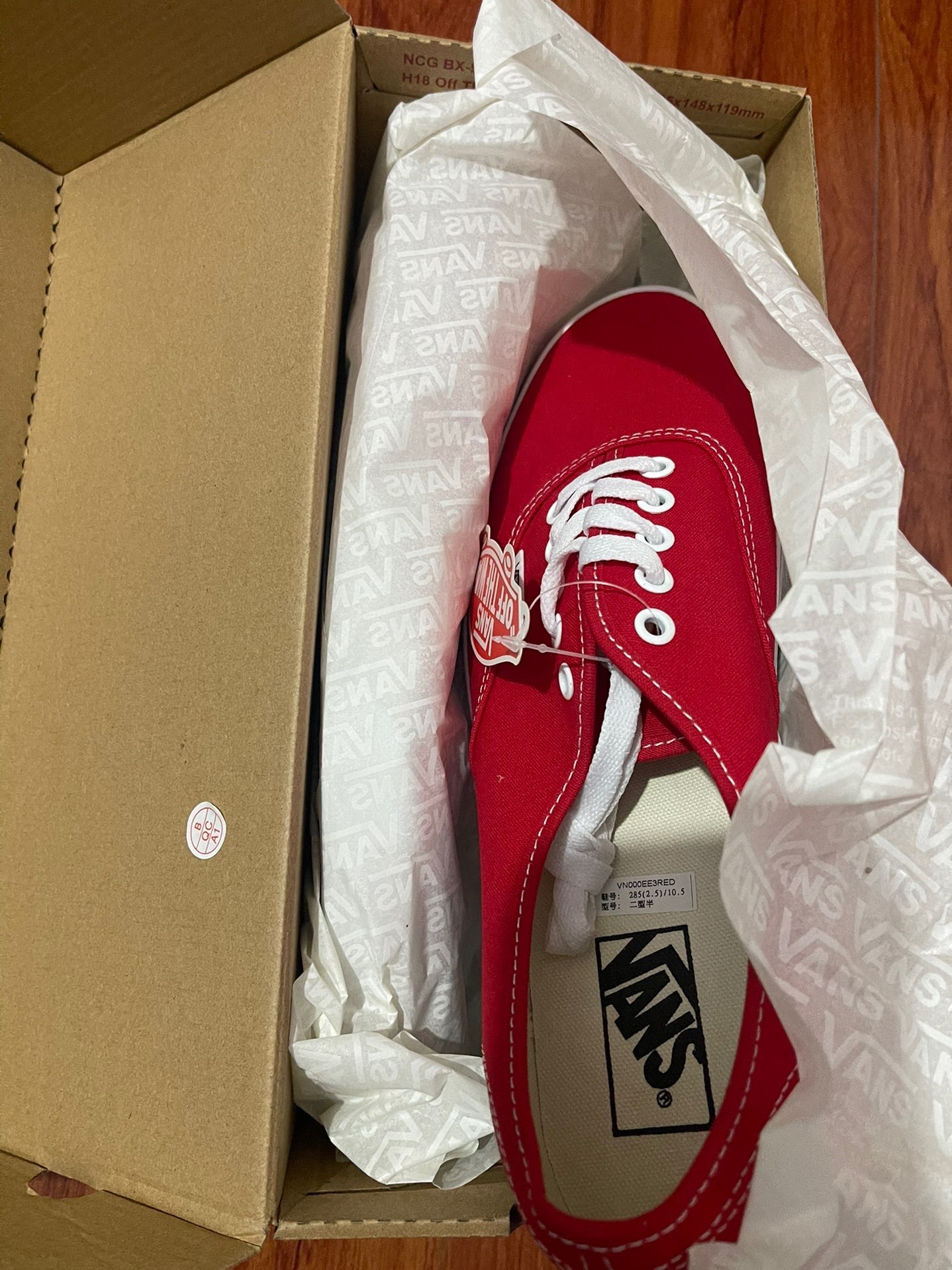 vans authentic classic 红色