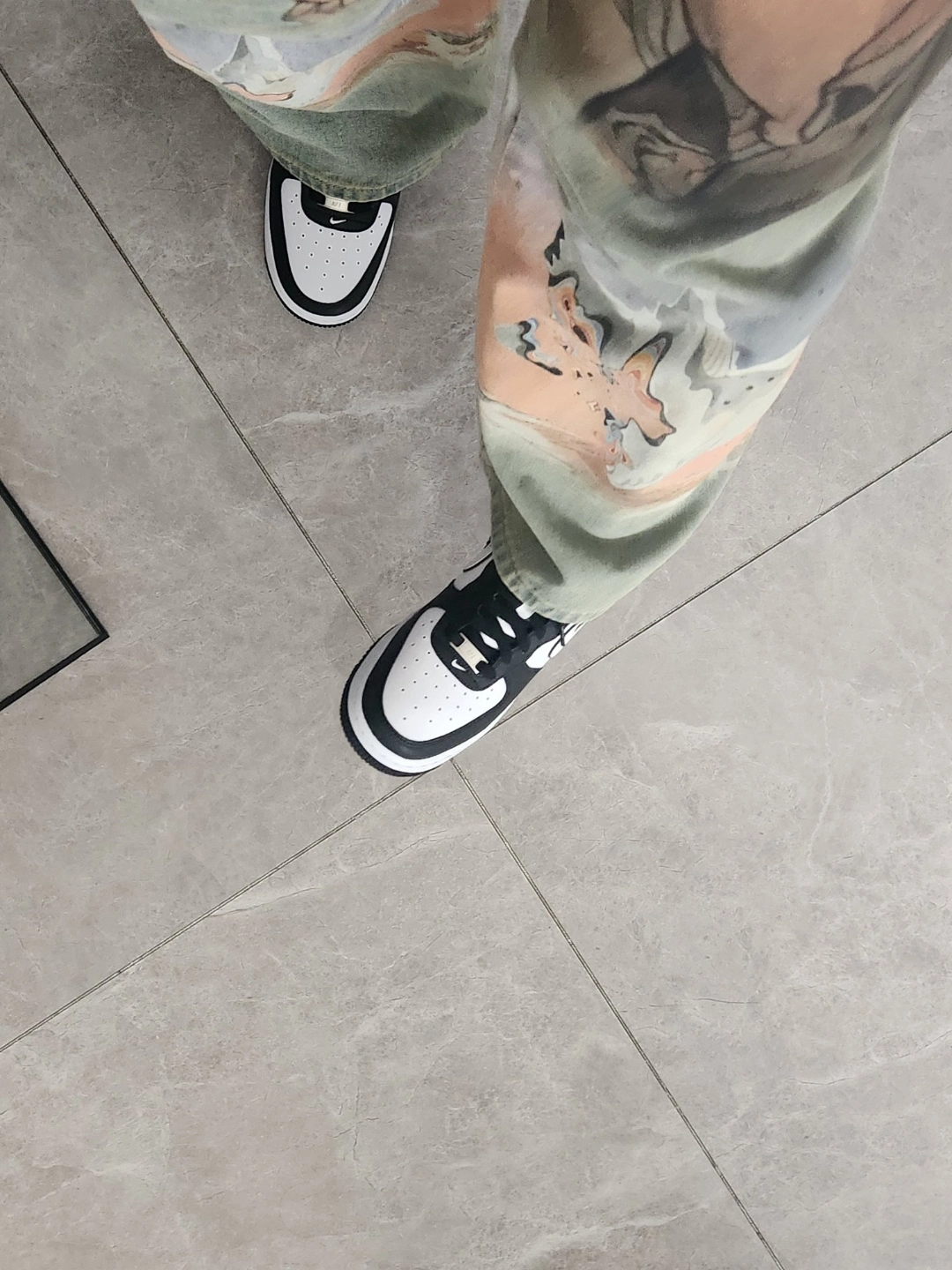custom review-Nike Air Force 1 Low 
07 White Swoosh Panda