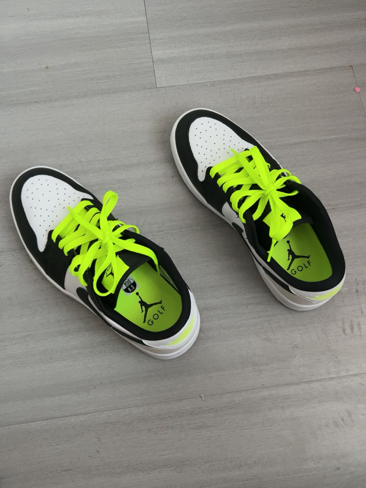 custom review-JORDAN 1 Retro Low Golf Phantom Volt