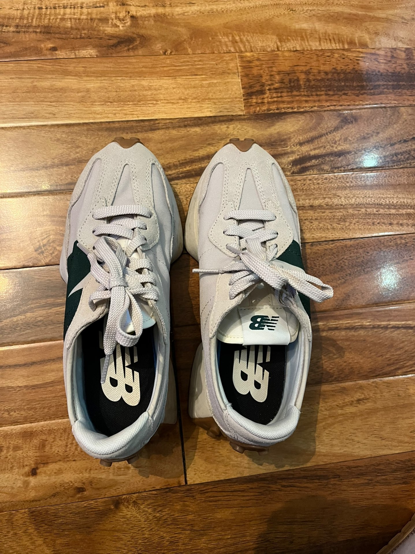 custom review-New Balance 327 Timberwolf Nightwatch Green
