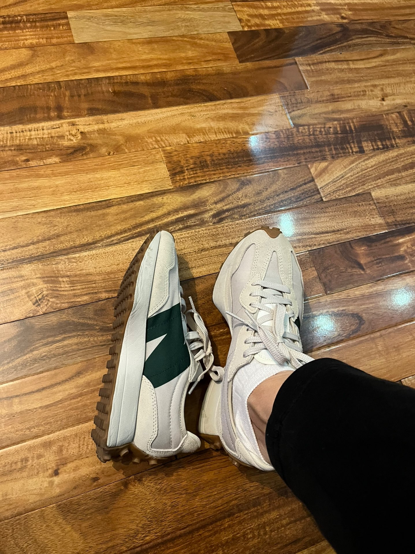 custom review-New Balance 327 Timberwolf Nightwatch Green