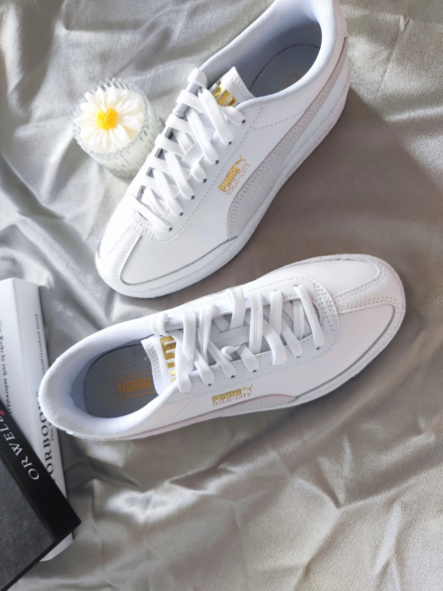 puma彪马小白鞋 纯牛皮 经典金色logo