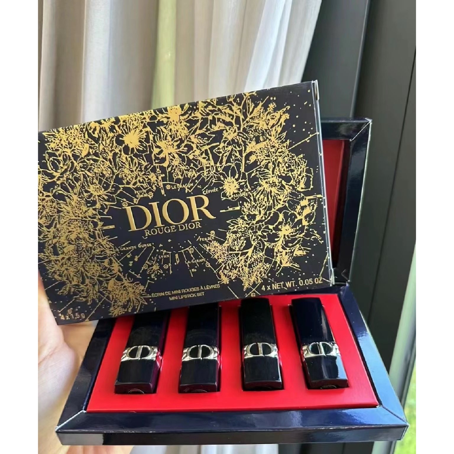 迪奥mini圣诞口红礼盒