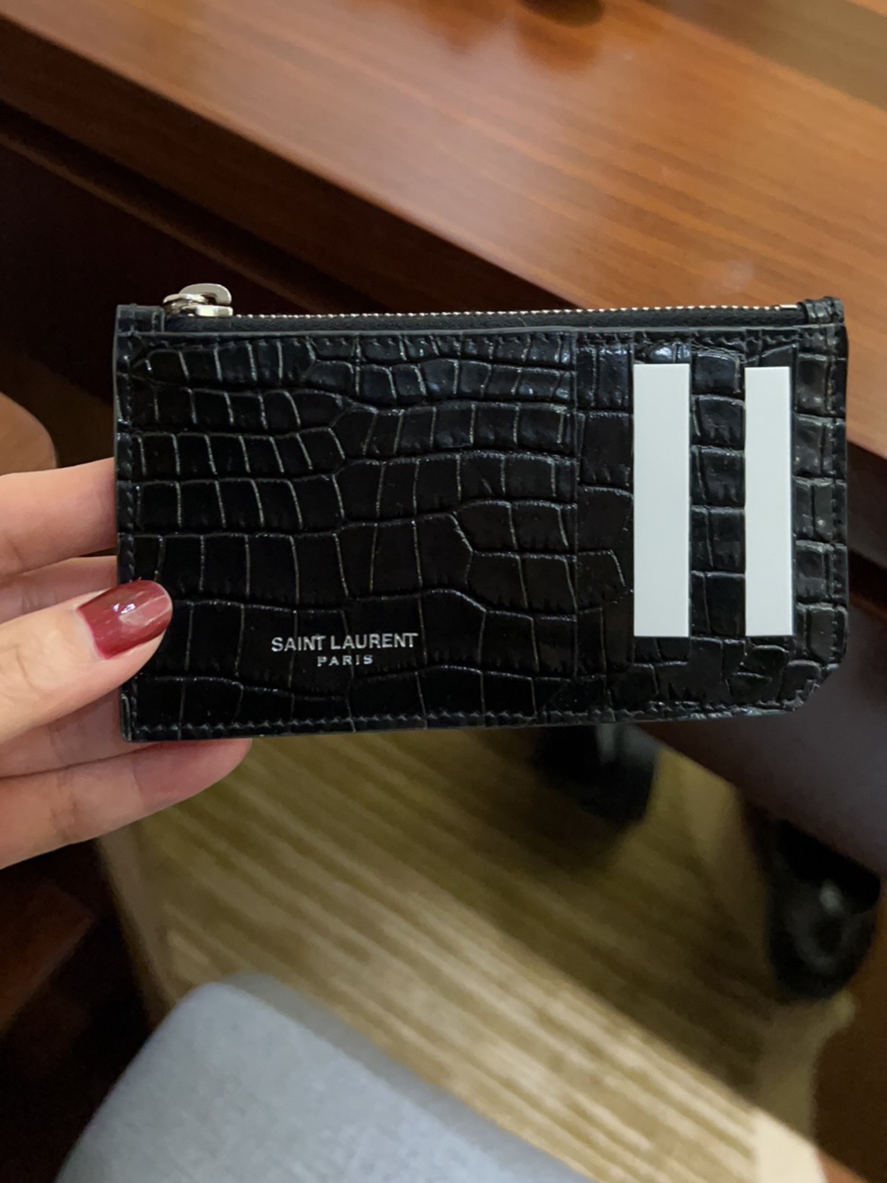 ysl圣罗兰男士零钱包卡包