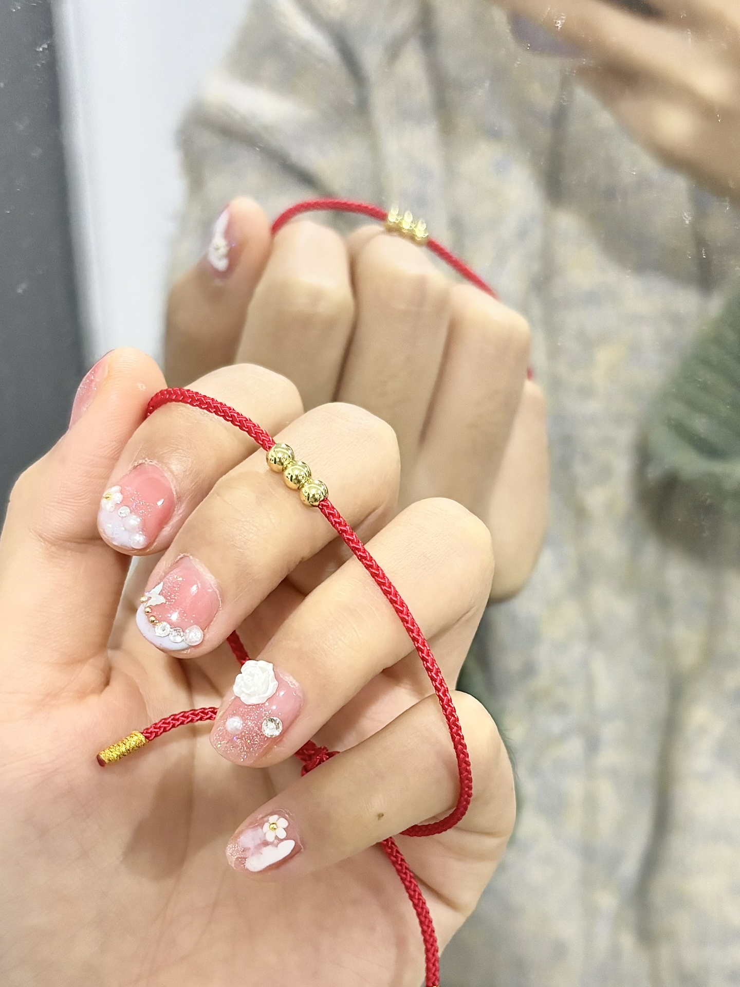 小金豆转运珠红绳手链