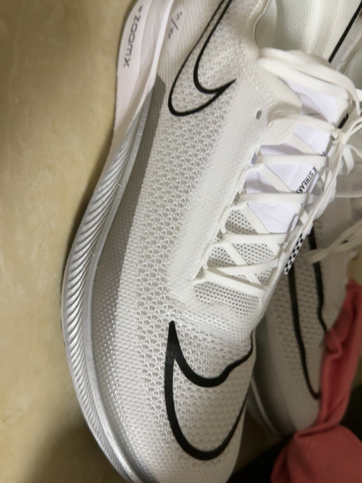 custom review-Nike ZoomX Streakfly 'White Metallic Silver'