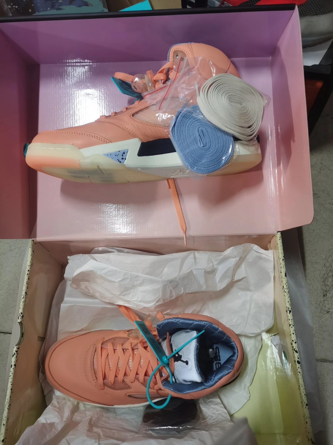 custom review-DJ Khaled x Jordan Air Jordan 5 'Малиновое Блаженство' Высокие Кеды Винтажные Баскетбольные Кроссовки Унисекс Оранжевый