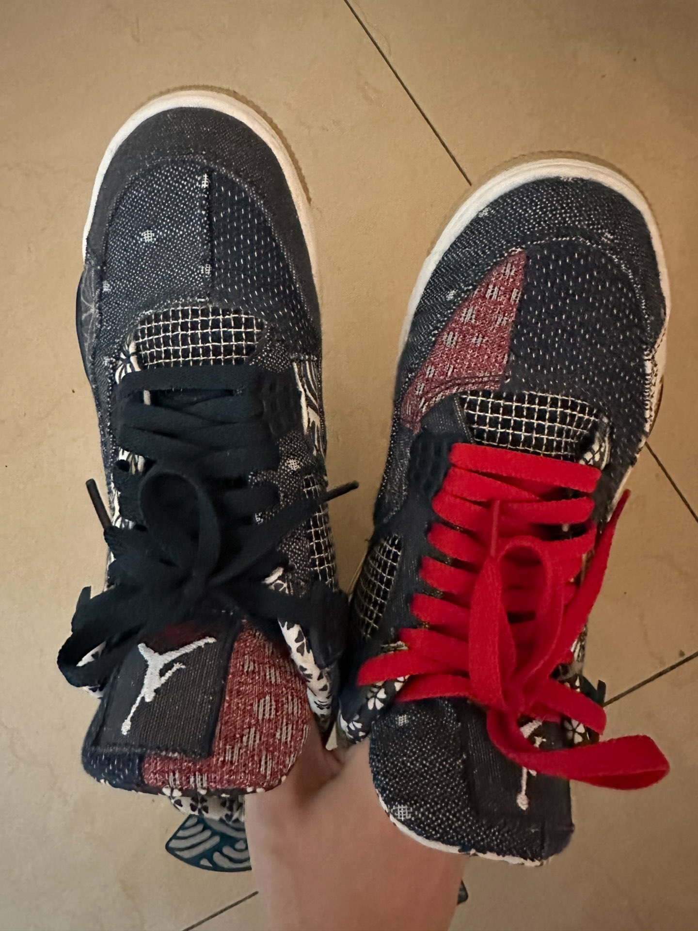 custom review-Jordan Air Jordan 4 Retro SE 'Deep Ocean' MID Top Винтажные баскетбольные кроссовки Унисекс Синий Белый