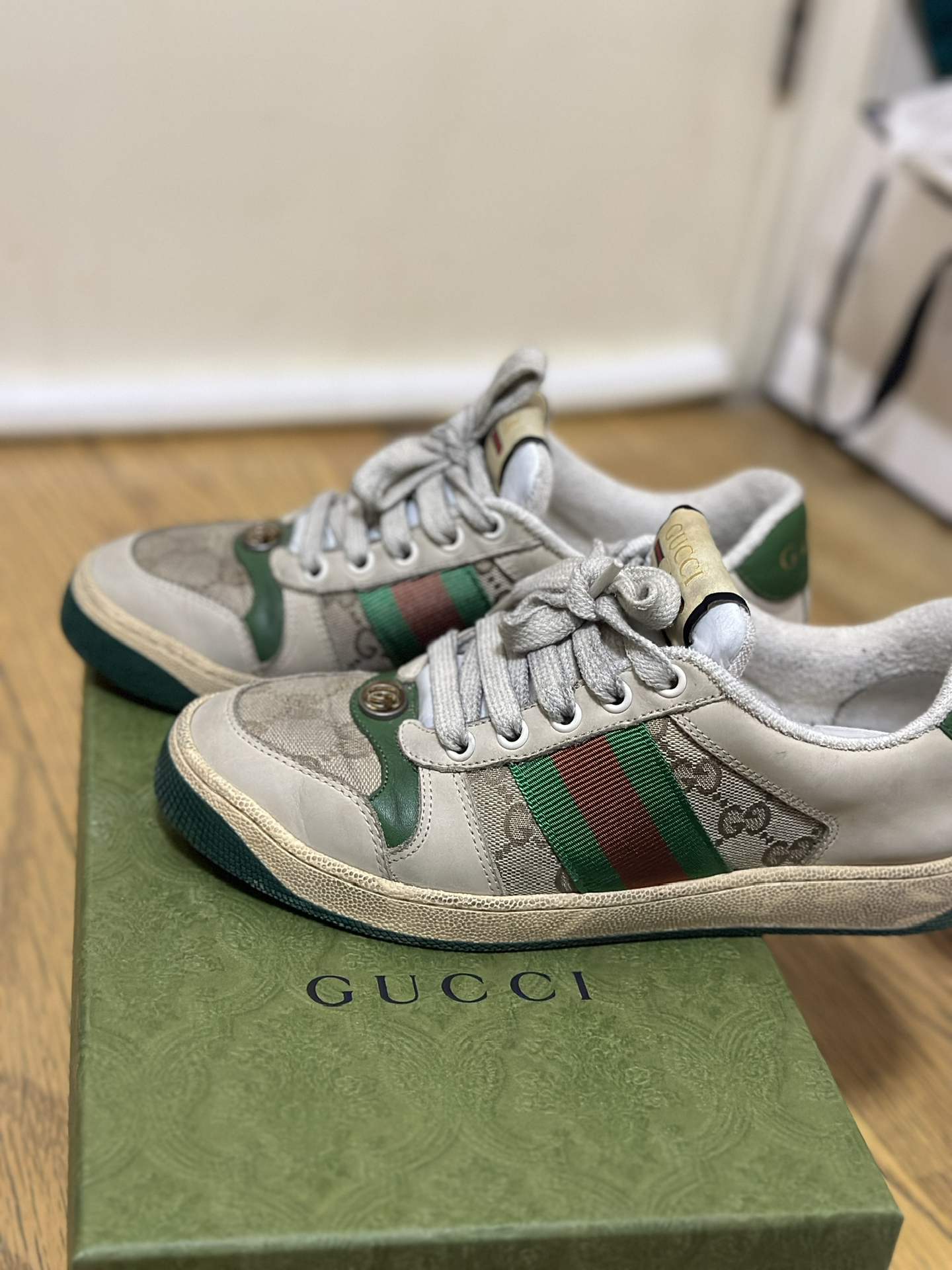 回头率高,穿上小脏鞋人都自信了记得买小半码哦~#gucci脏脏鞋 #古驰