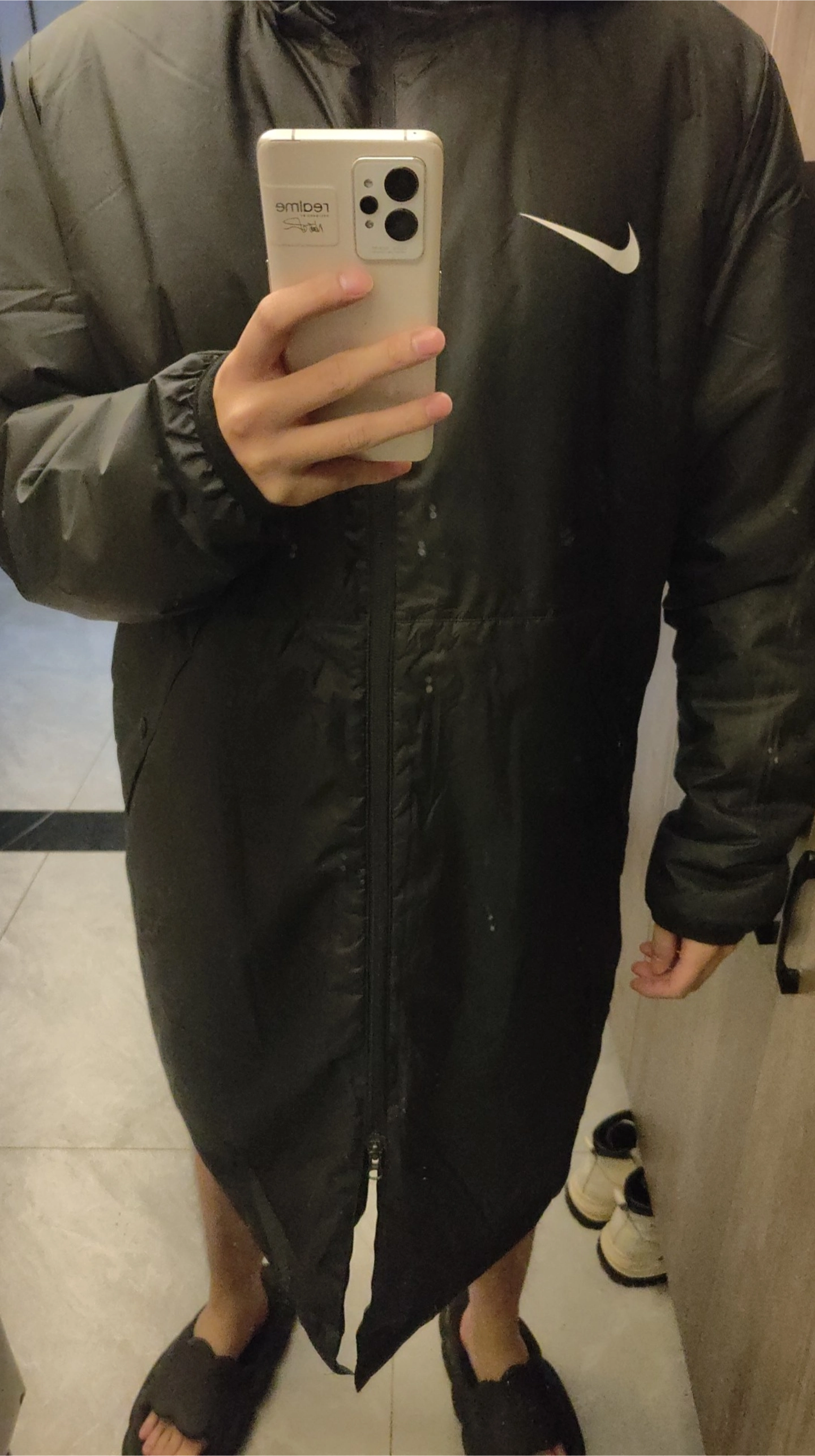 custom review-Nike Parka Coats Men Black