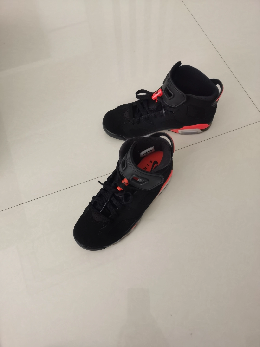 custom review-Jordan 6 Retro Black Infrared 2019 GS