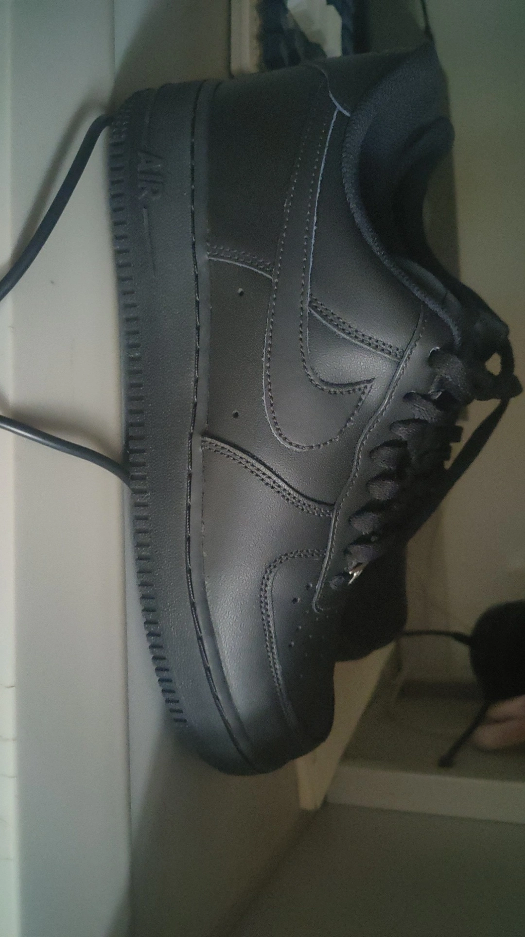 custom review-Nike Air Force 1 
07 
Triple Black
