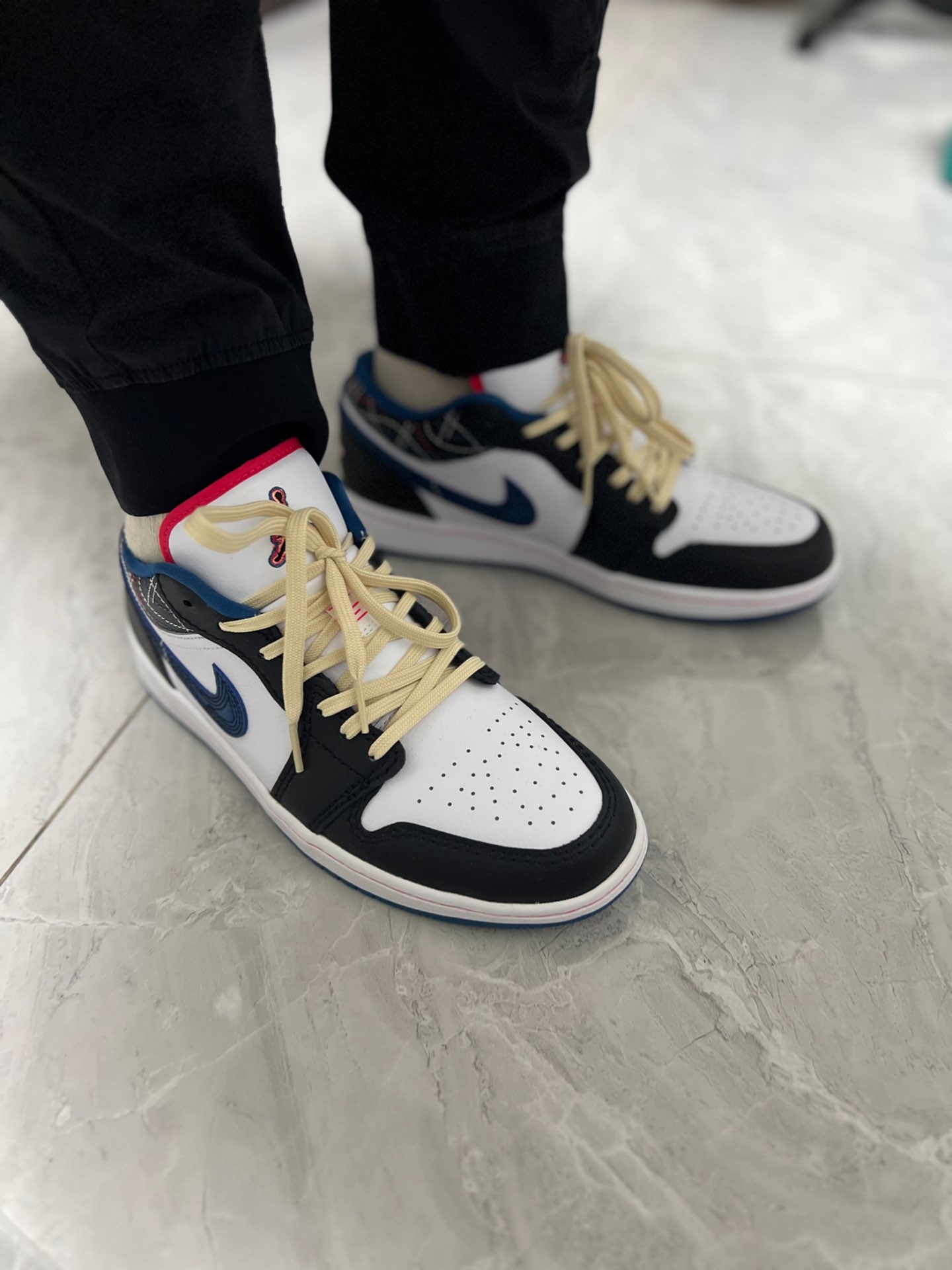 custom review-Air Jordan 1 Low SE "Industrial Blue Sashiko"