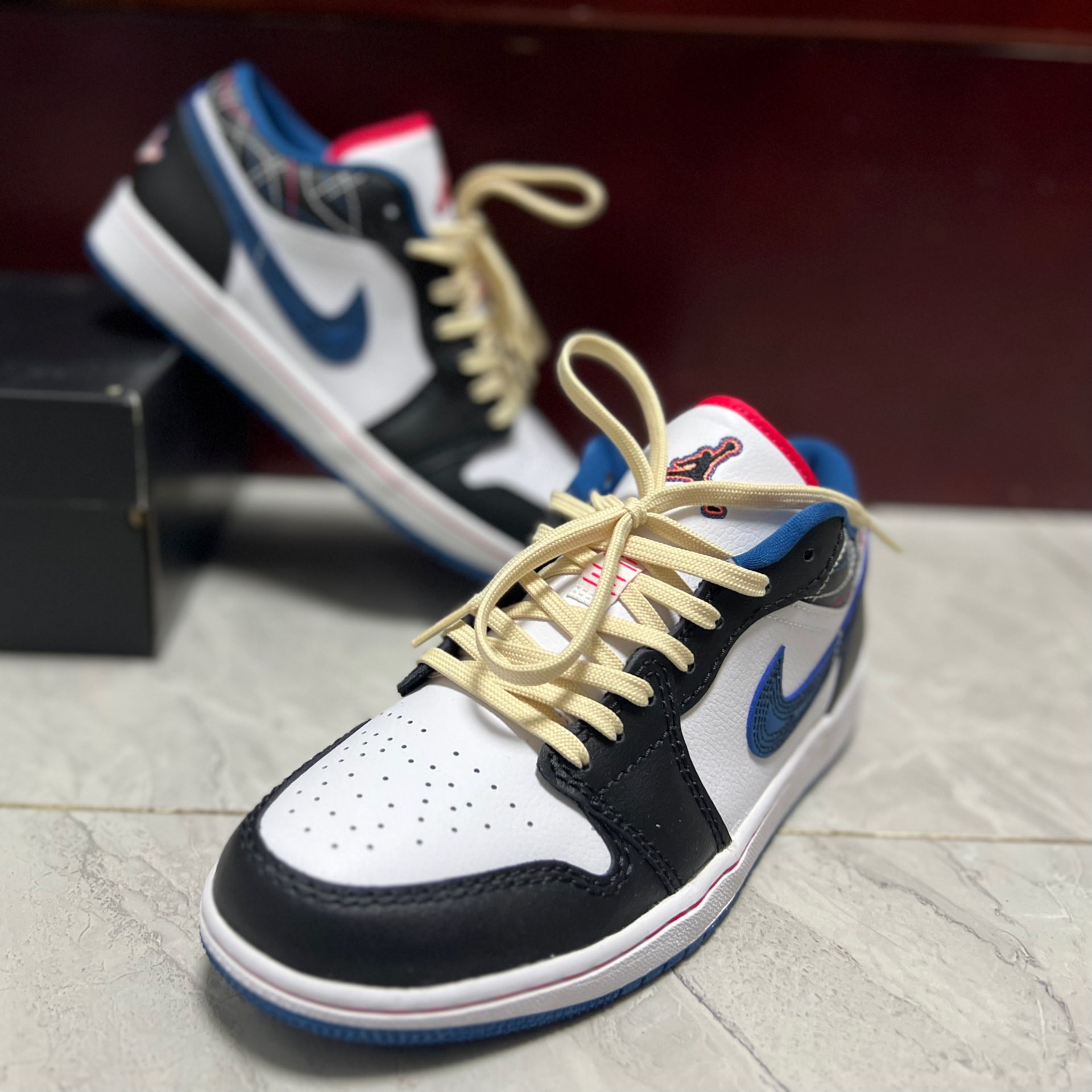 custom review-Air Jordan 1 Low SE "Industrial Blue Sashiko"