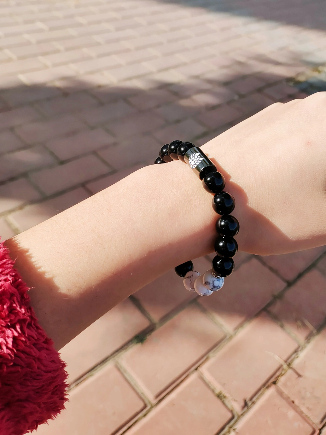 rastaclat 小狮子手链!黑白相间的珠子搭配什么都合适!