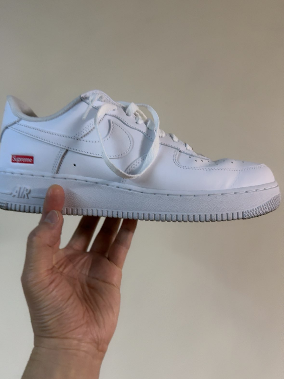 custom review-Supreme x Nike Air Force 1 Low 
box logo
