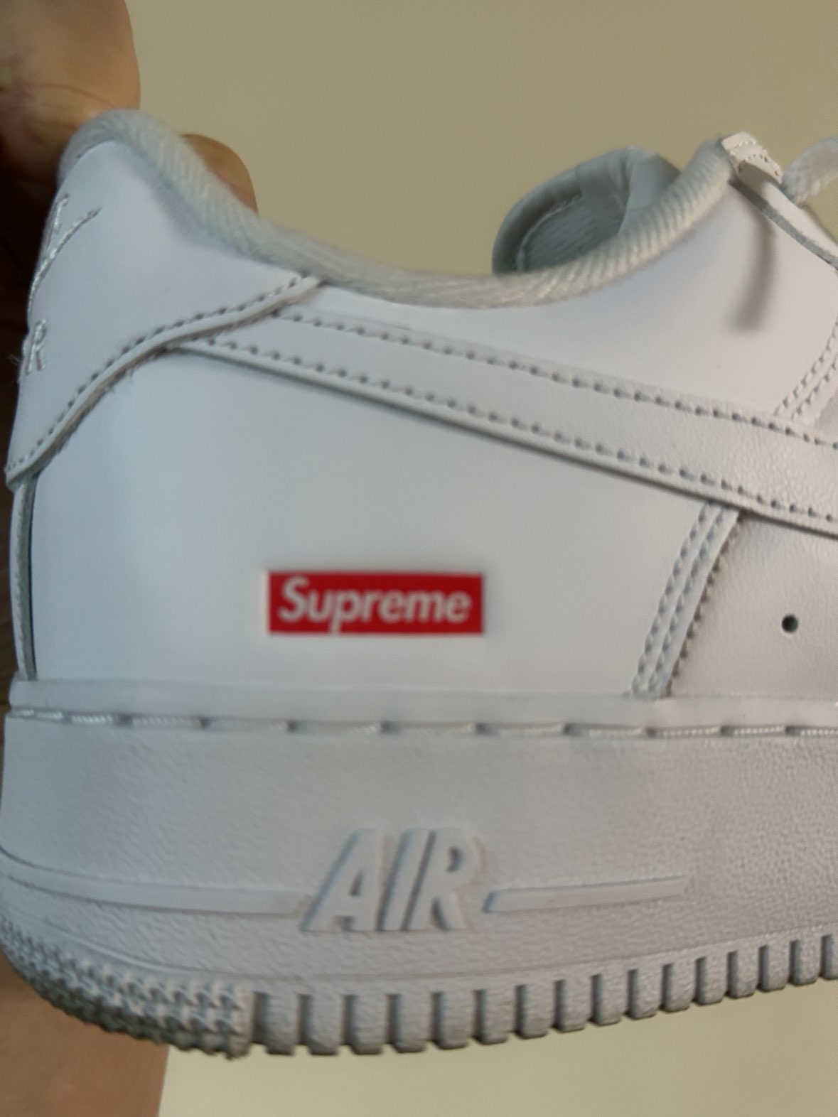 custom review-Supreme x Nike Air Force 1 Low 
box logo
