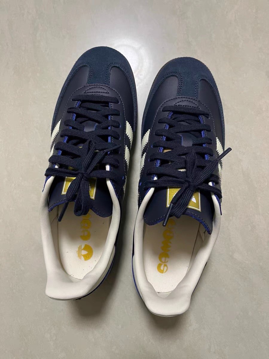 custom review-Adidas Originals SAMBA OG Low Топ Скейтборд Кроссовки Унисекс Темно-Синий