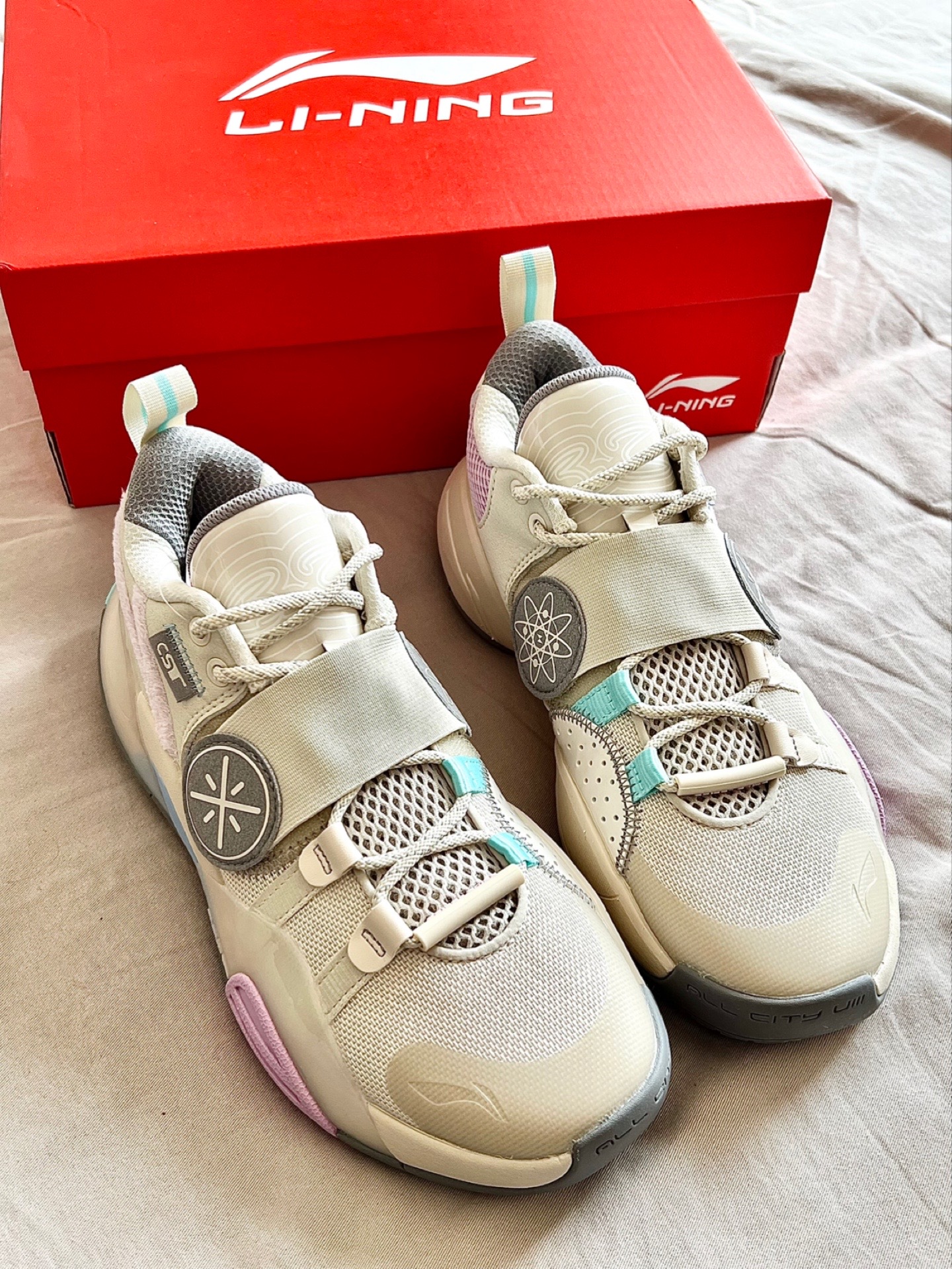 李宁 全城8 棉花糖 低帮篮球鞋90学生党必备