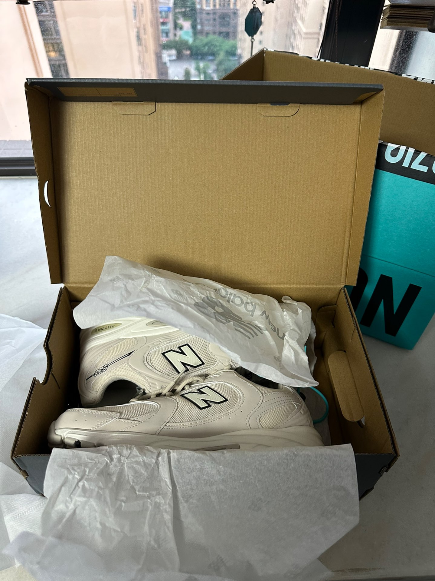 custom review-New Balance 530 Ivory